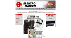 Desktop Screenshot of elektromaibom.de